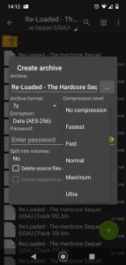 حزمة فك حزم الملفات Android 7z Zip Rar Zarchiver
