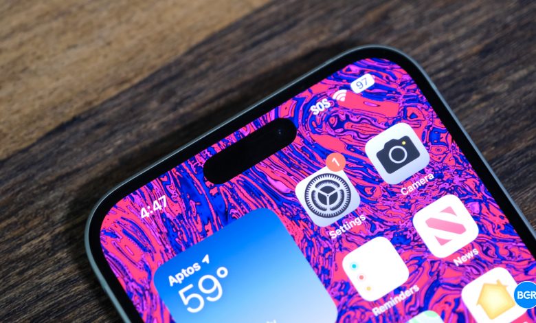 iPhone 17 Pro Max Dynamic Island للحصول على تقنية Face ID المعدنية