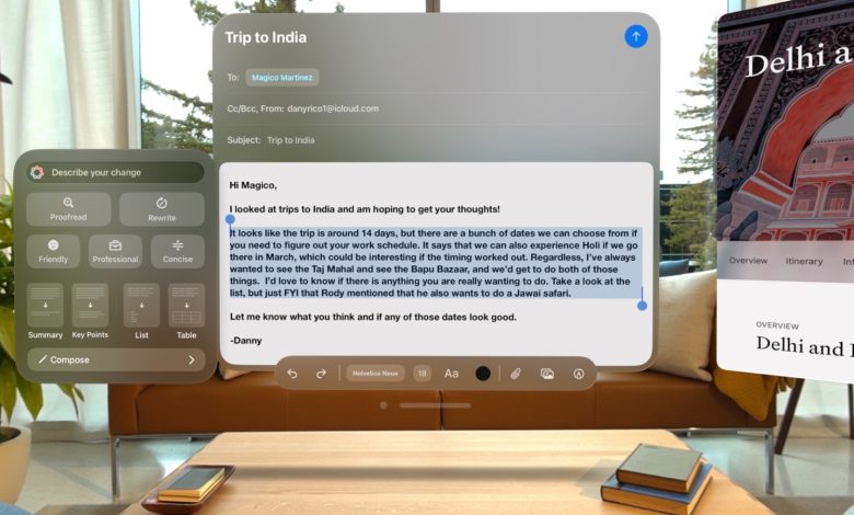 Visionos 2.4 Beta 4 متوفر الآن مع ميزات ذكاء Apple